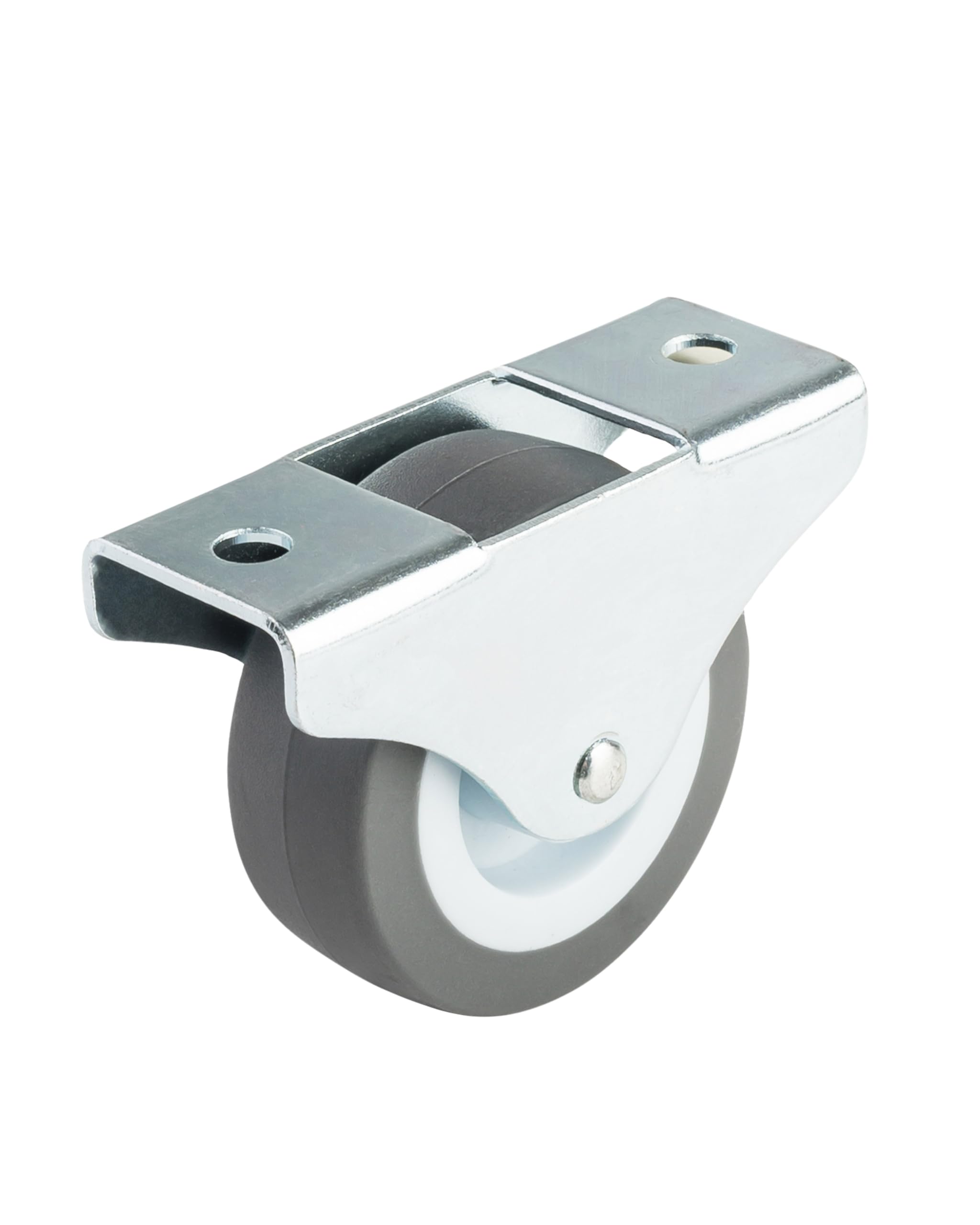 Dörner + Helmer Zestaw 4 kółek meblowych 50 mm, stałe kierunkowo, z płytką, TPE, nośność 165 kg/zestaw