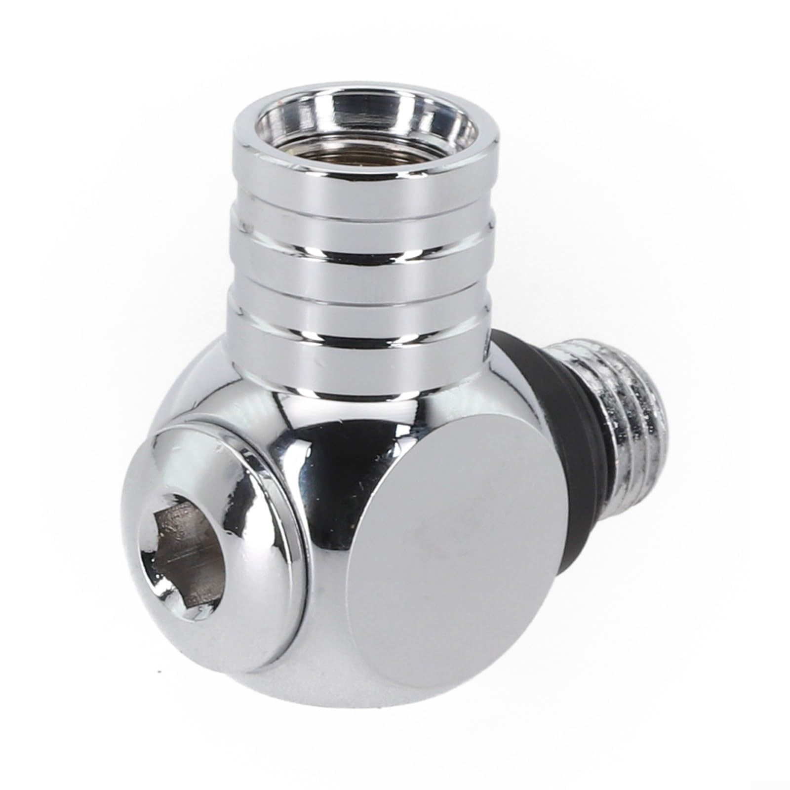 Scuba Diving Swivel Adapter mit für 360 Grad Drehung für 1. Stufe LP und für Ports, Messing Material für Schlauchbewegung (Adapter)