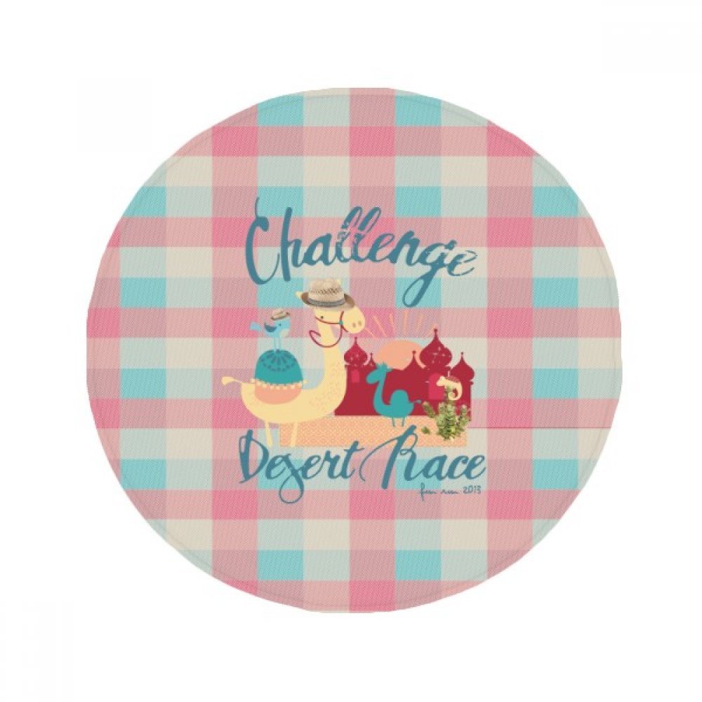 Tapis de bain rond multicolore de 80cm, idée cadeau originale de maison
