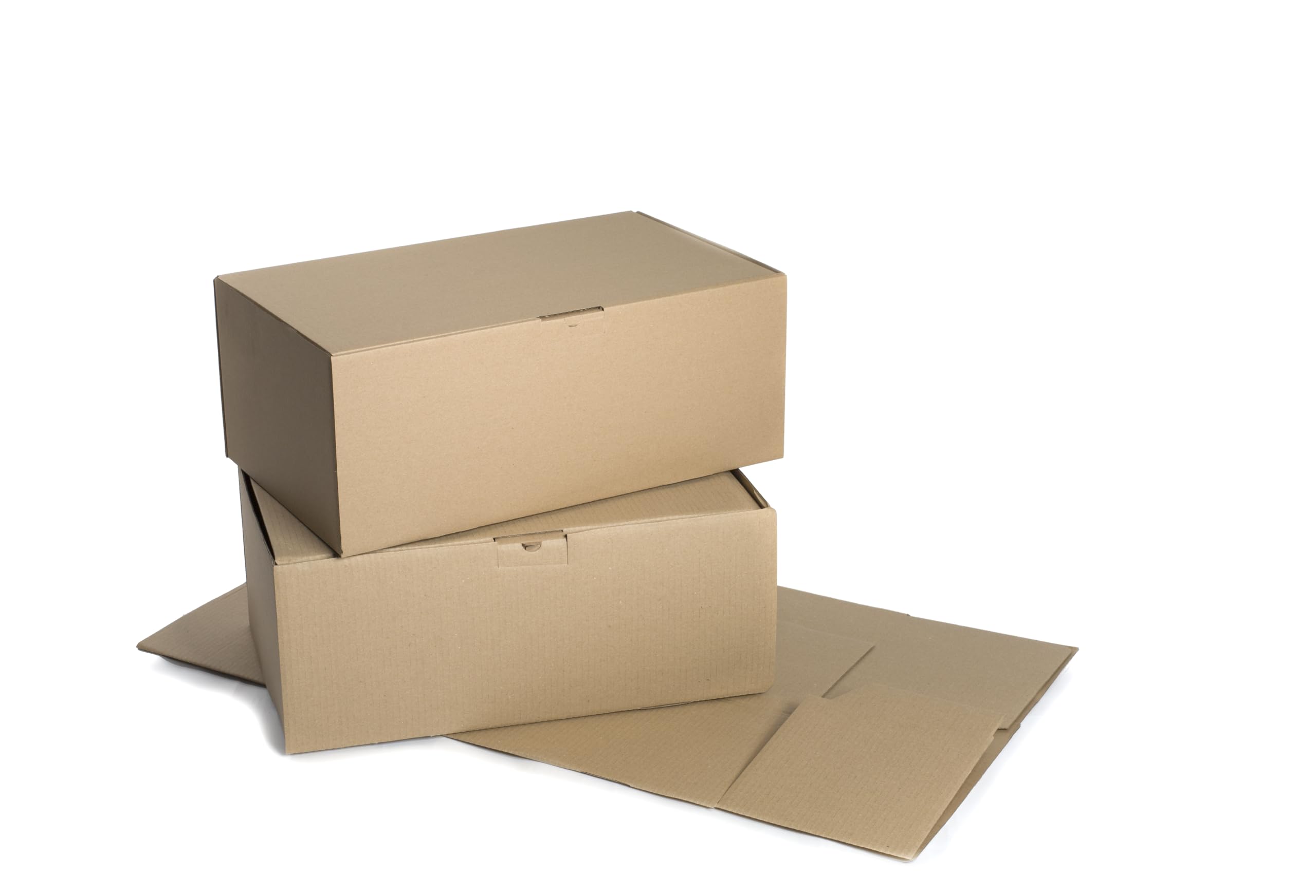 50 Stück Maxibriefkartons 350x250x150 mm Innenmaß Maxibrief Versand Post Faltschachtel 1-Wellig 400g Braun Postkarton Versandschachtel Paket Päckchen Versandkarton warensendung