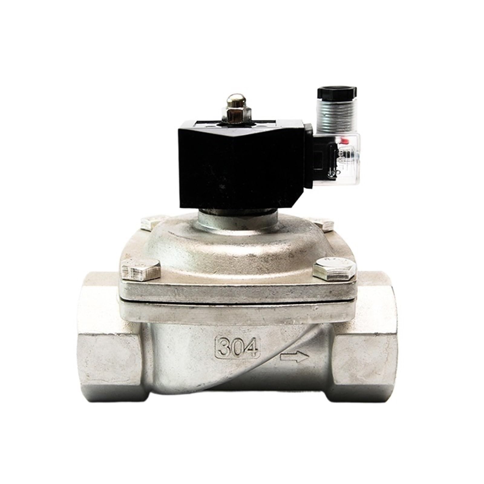 Électrovanne 2 pouces 24V NPT inox normalement fermée IP65 pour eau gaz 220V