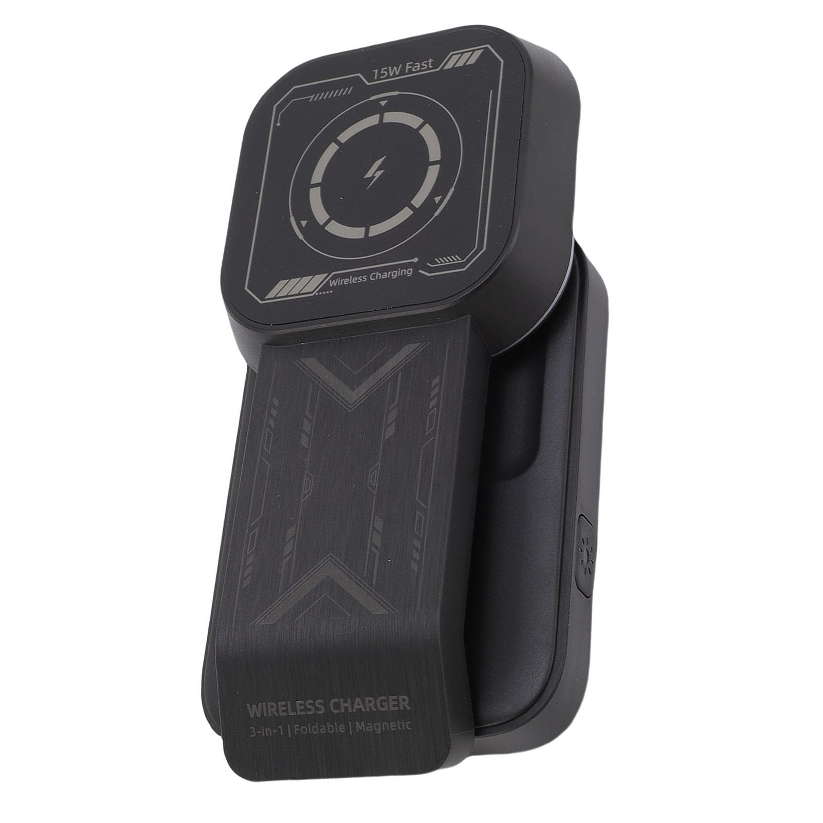 Cryfokt Wireless Charging Dock, 15W Multi-device Charger | Allineamento magnetico, design compatto, per uso in viaggio