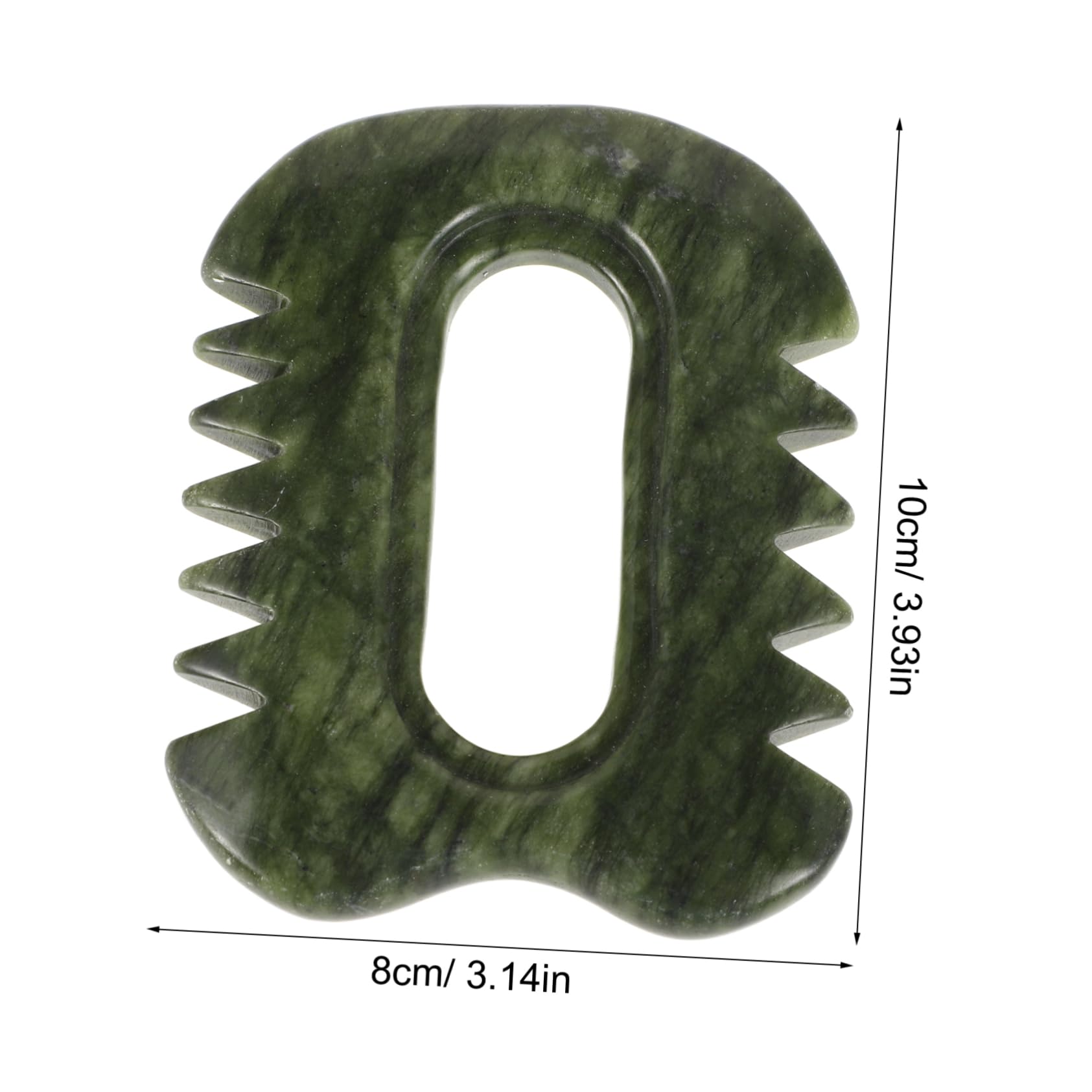 Healeved Scalp Scraping Tool Portable Stone Massager Comb Hair Comb for Relaxation