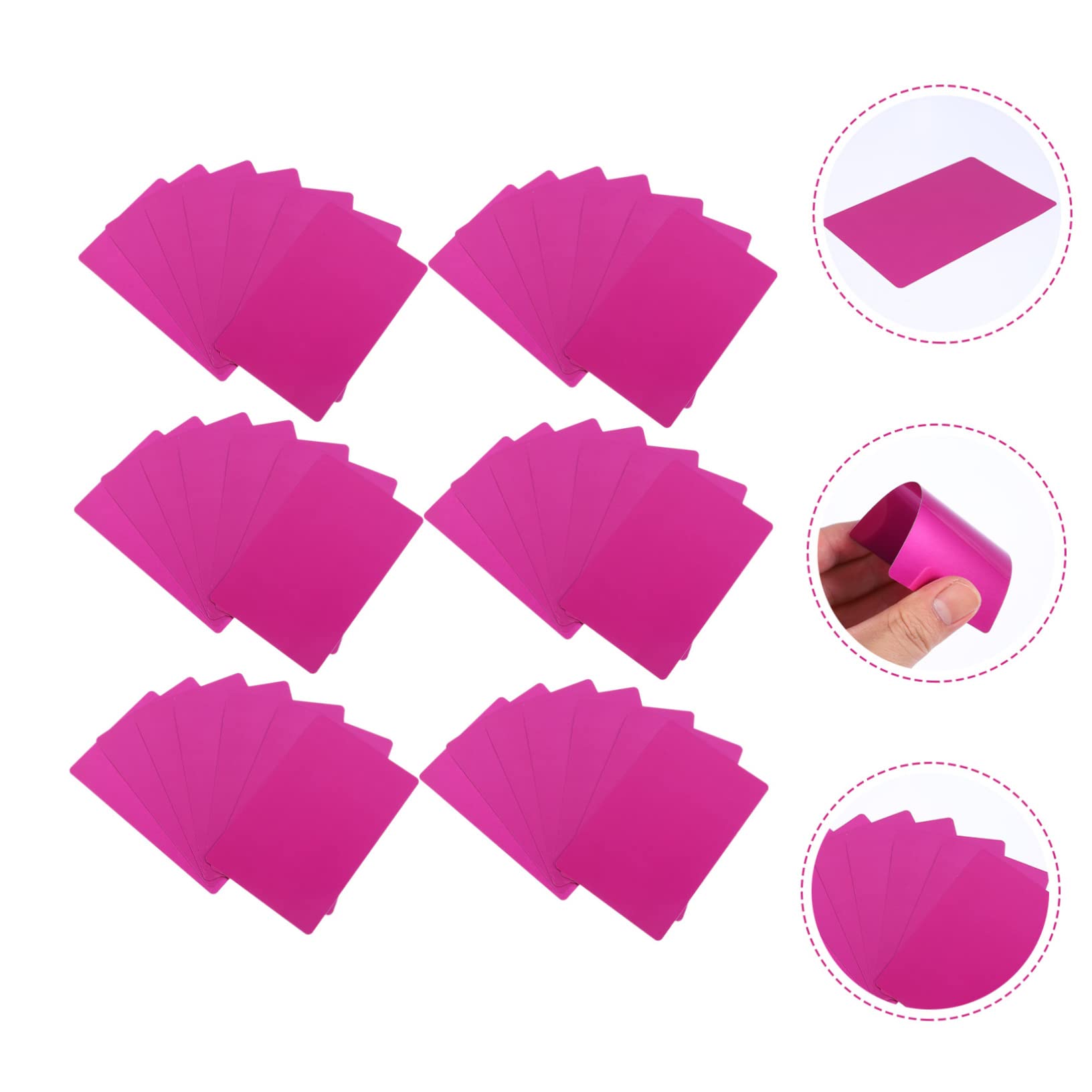 NUOBESTY 3sets Metall Visitenkarten Gravierte Kennzeichnung Maschine Aluminium Legierung Doppelseitige Fall 50 Stücke * 3