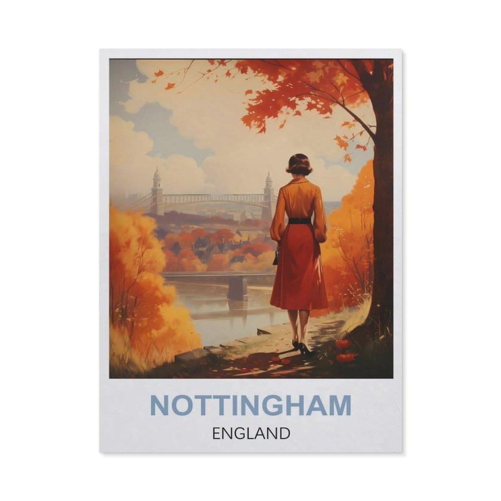 Metal Signs，Nottingham England(20x30cm）