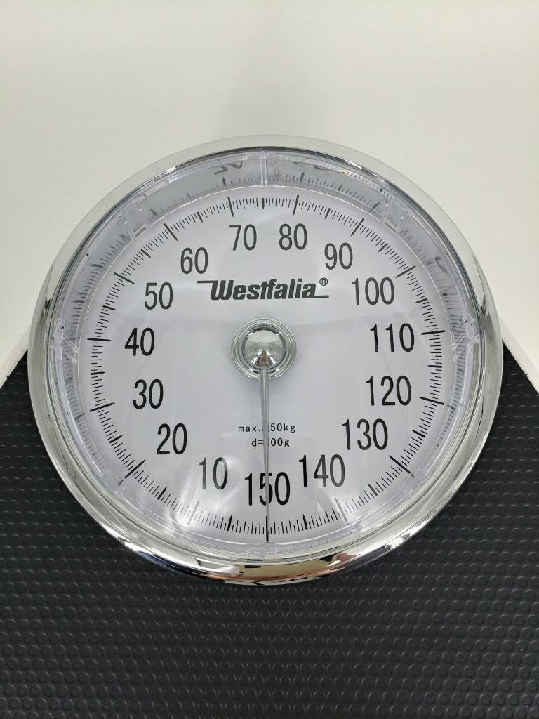 Westfalia Personenwaage Doktor Waage mechanisch analog Weiß/Schwarz max 150 kg