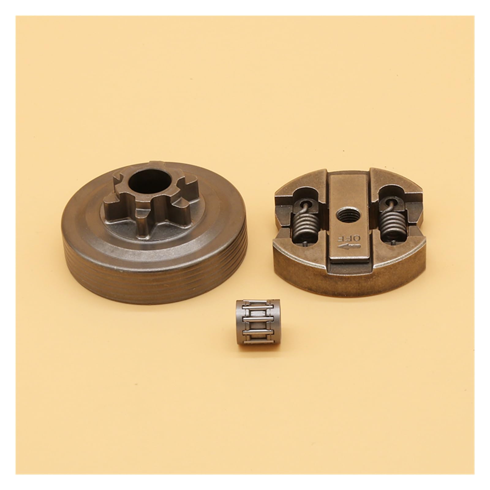 Embrague y Tambor de Embrague y cojinete de Aguja Apto for Motosierra 2500 25CC repuestos