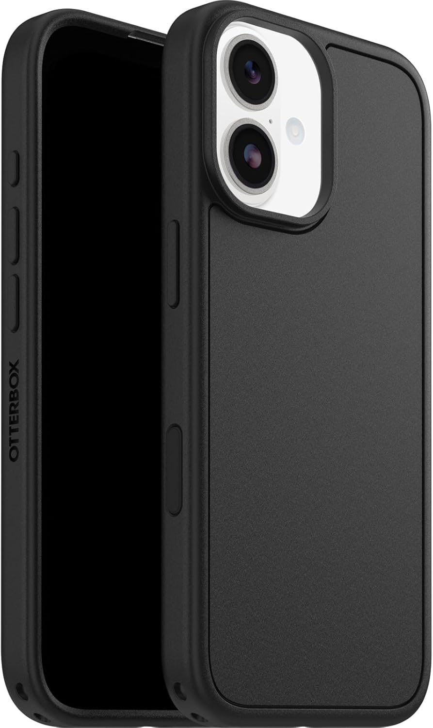 OtterBox Symmetry Series MagSafe funda para iPhone 17, Testada 3x con los estándares Militares anticaídas, Negro, Sin Caja Retail + OtterBox Glass Protector de Pantalla de Cristal Templado