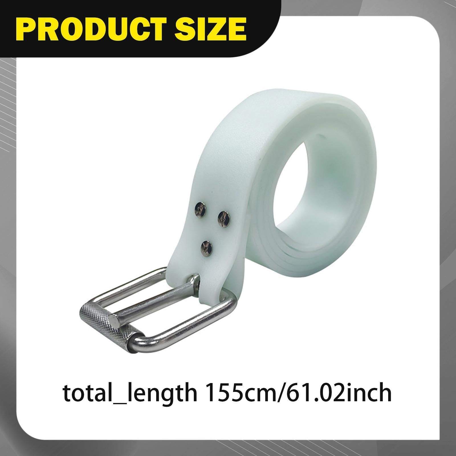 F Fityle Ceinture de lestage phosphorescente réglable et Polyvalente de 1,55 m pour la plongée en apnée et la plongée sous-Marine en Grotte.