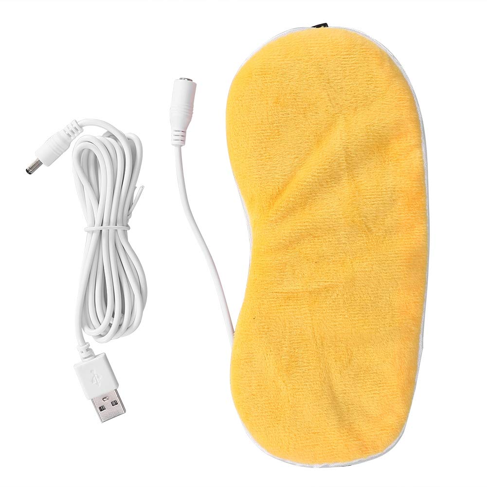 Heated Eye Mask, USB Heating Steam Eye Mask Reusable USB Silk Steaming Eye Mask for Sleep ...