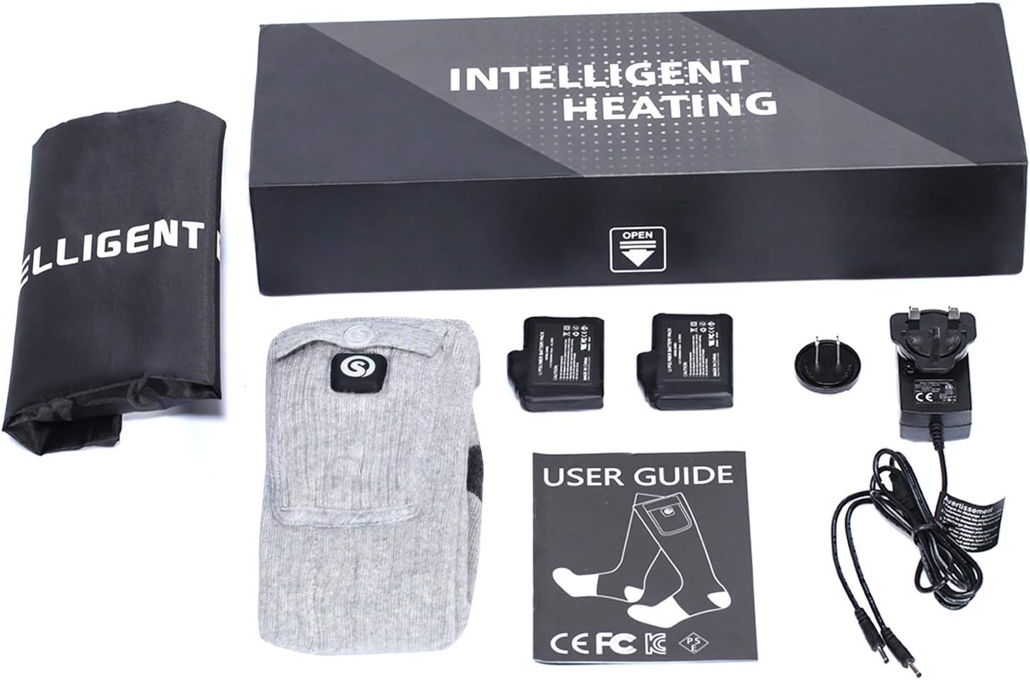 Heated Socks for Men Women, Electric Socks with 7.4V 2200mAh Rechargeable Battery Foot Warmers for Winter Sports Snow Ski Hunting Camping Hiking Riding (Grey, M) - Image 7