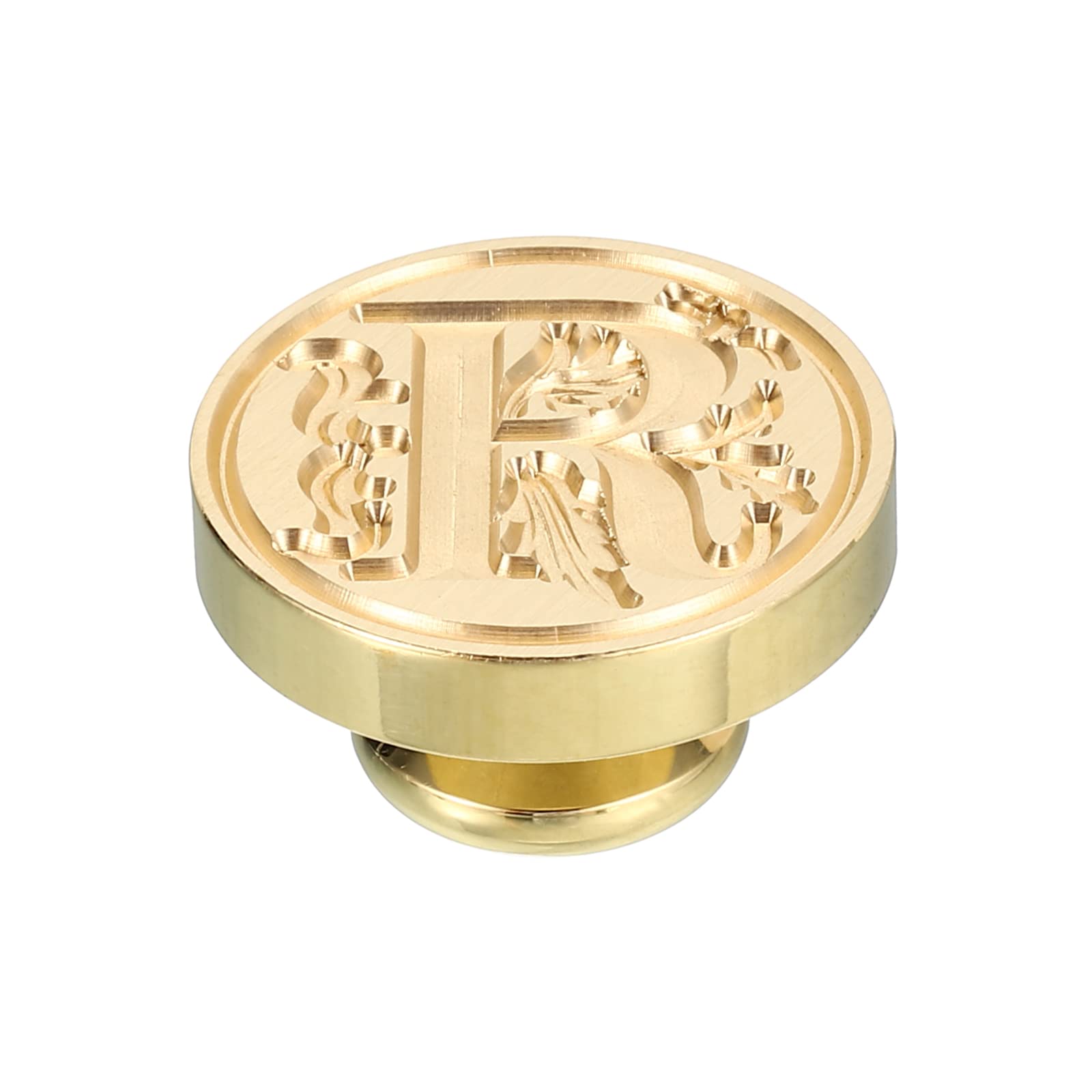 PATIKIL Alphabet R Wax Seal Stamp, Initial Letter Sealing Wax Stamp Classic Retro Brass Head for Envelope Invitation Cards - Image 3