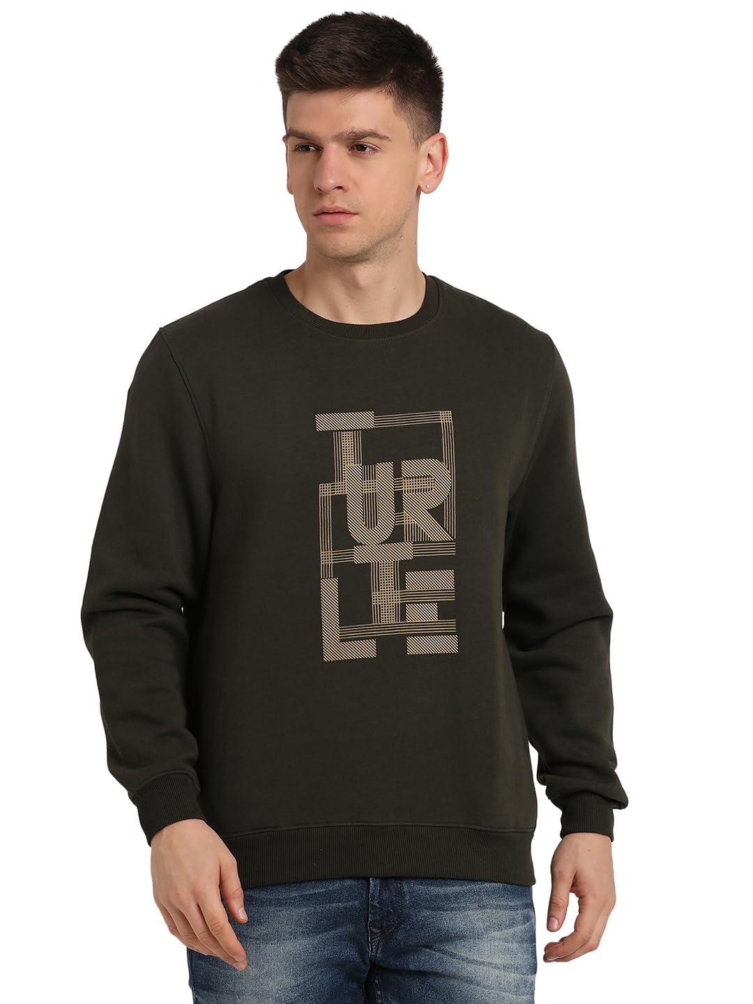 turtle Men Cotton Stretch Slim Fit Full Sleeve Olive Sweatshirt || Men's Sweatshirts || Cotton Sweatshirt-picture-30