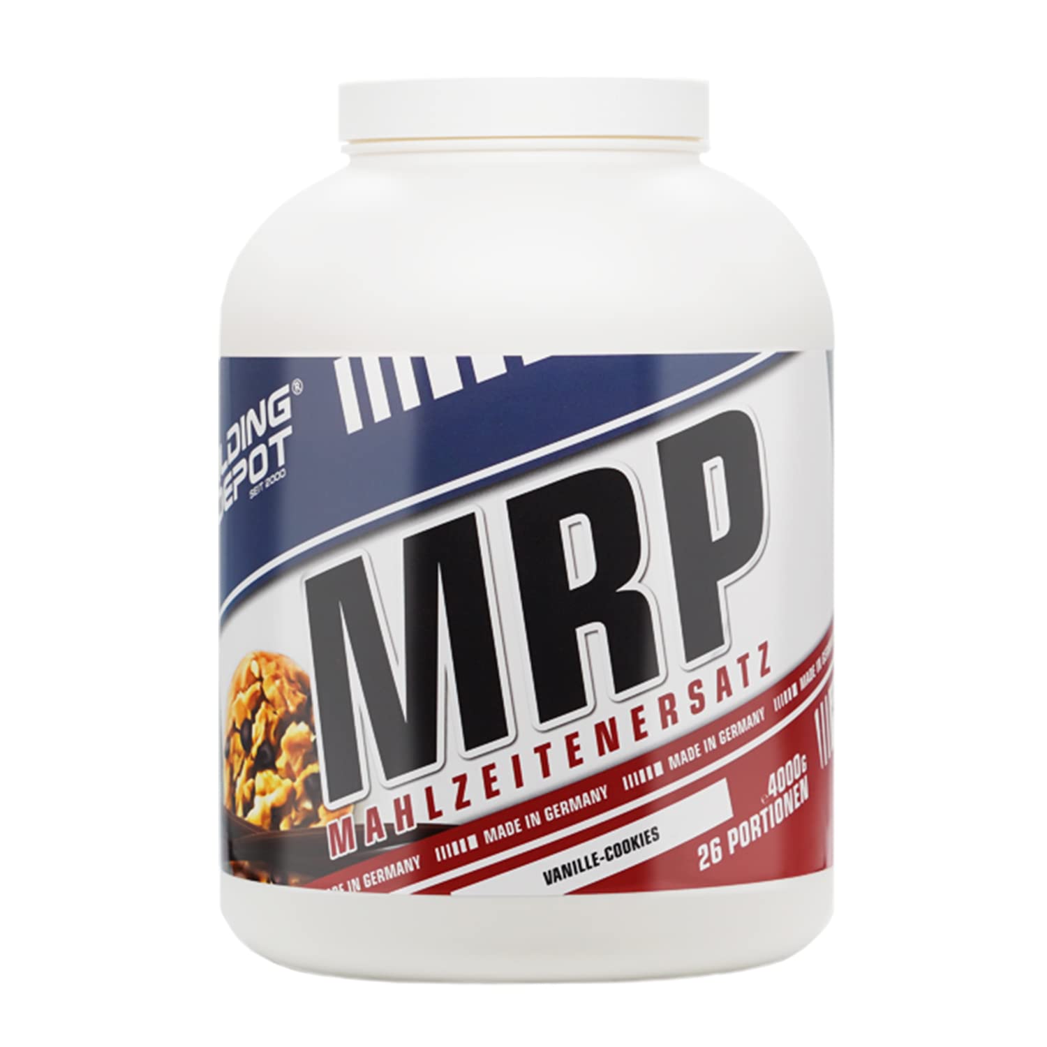 Bodybuilding Depot - Weight Gainer Pulver 4kg - Vanille-Cookies | Zum Masseaufbau | enthält hochwertiges Protein | natürlicher Geschmack