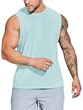 Men's Workout Tank Tops UPF 50+ Swim Shirts Quick Dry Running Sleeveless UV Protection Muscle Tees