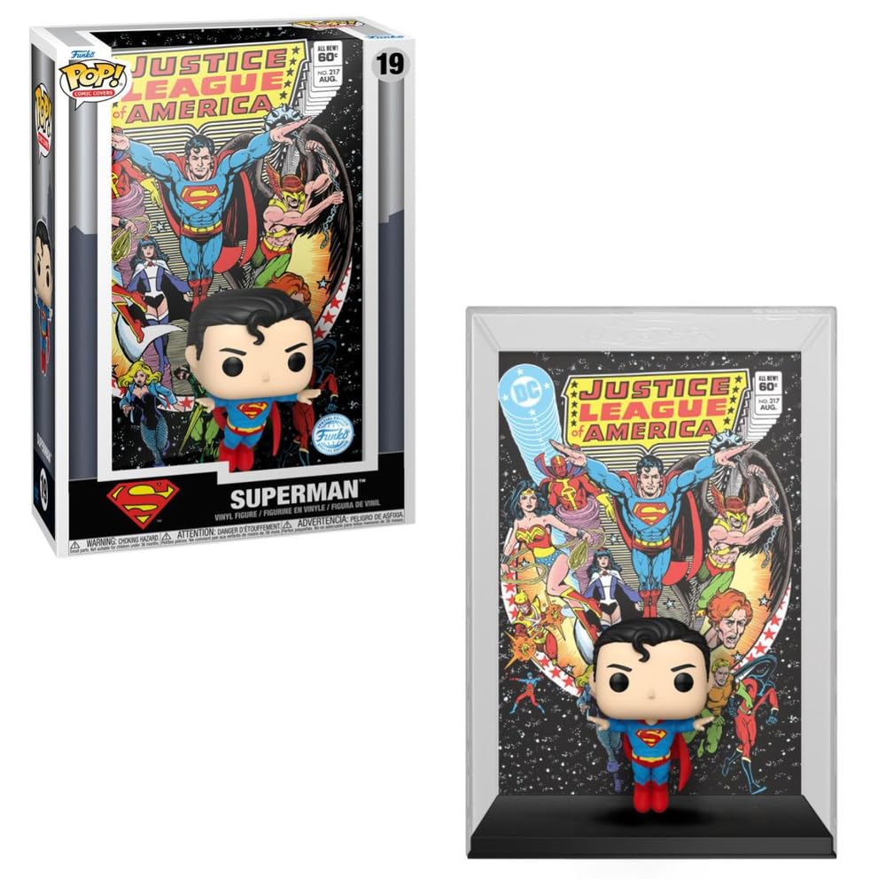 Funko POP! DC Superman (Justice League of America) Comic Cover #19 Vinyl Figure One Size