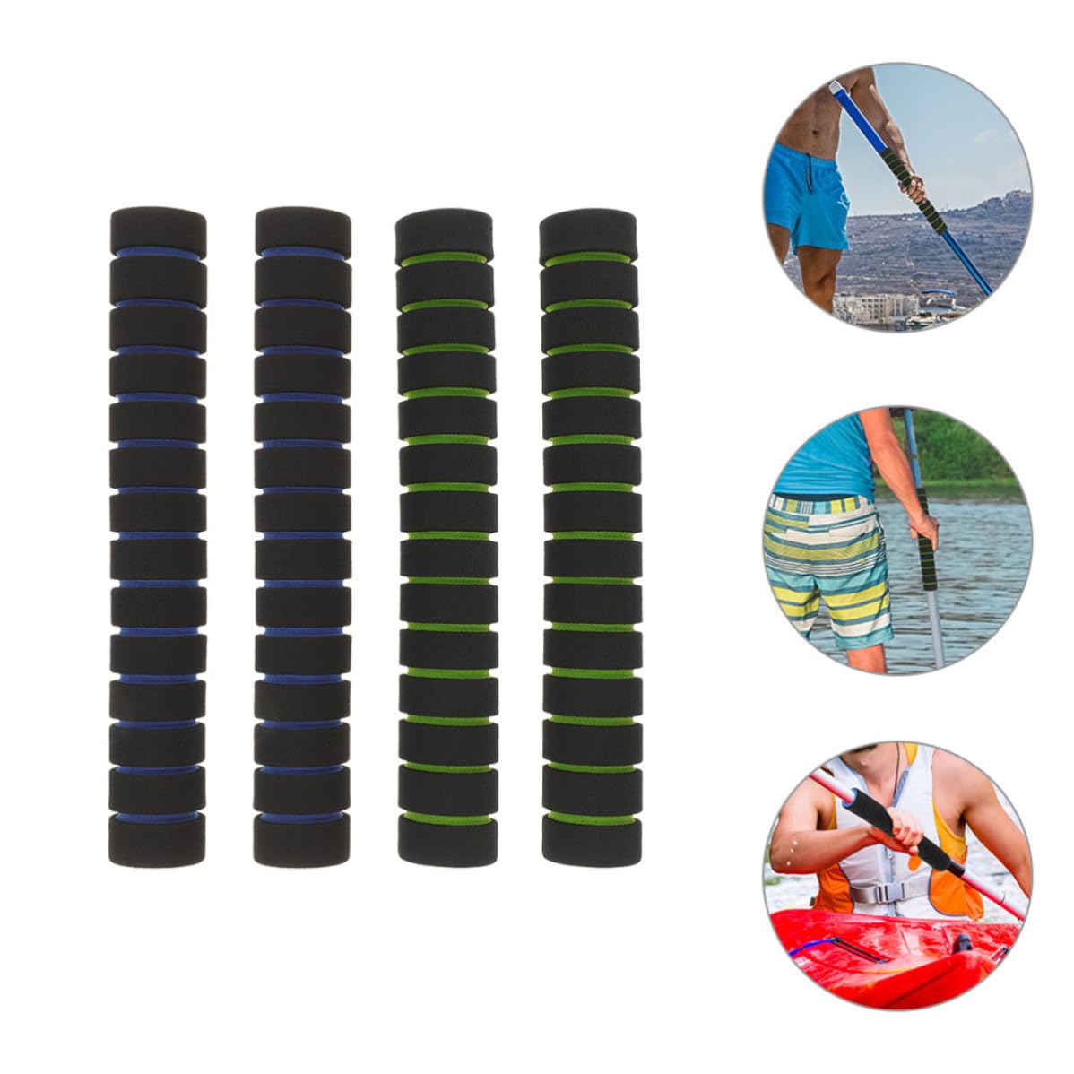 Angoily Impugnature 4 Kayak Antiscivolo Pagaia per in Spugna da Pezzi, Protezione Facile da Usare per Pagaie da Canoa Durante Kayaking