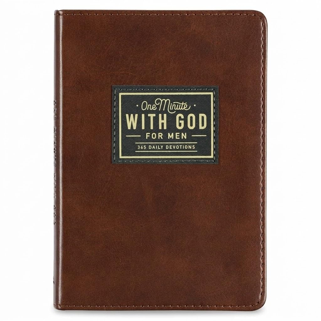 One Minute with God for Men 365 Devotions Faux Leather Flexcover (1)