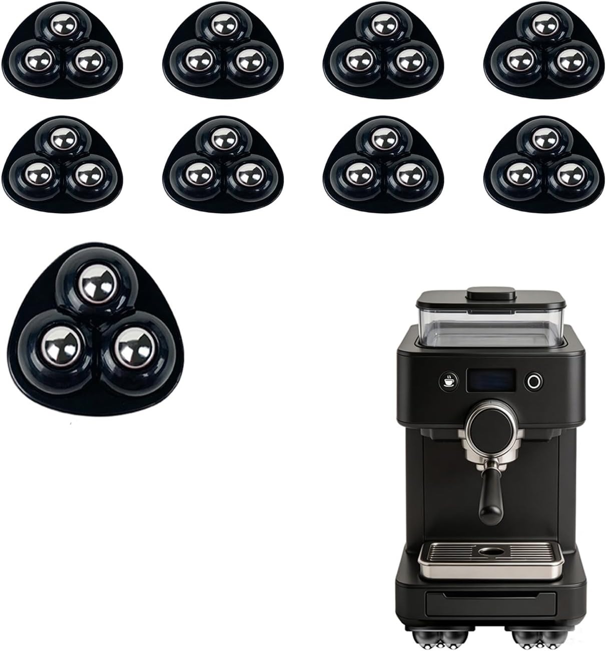 8Pcs Appliance Casters,Appliance Slider,Furniture Sliders & Appliance Rollers,for Kitchen Appliances, Sticky Universal Wheels for Air Fryer, Coffee Maker, Stand Mixer