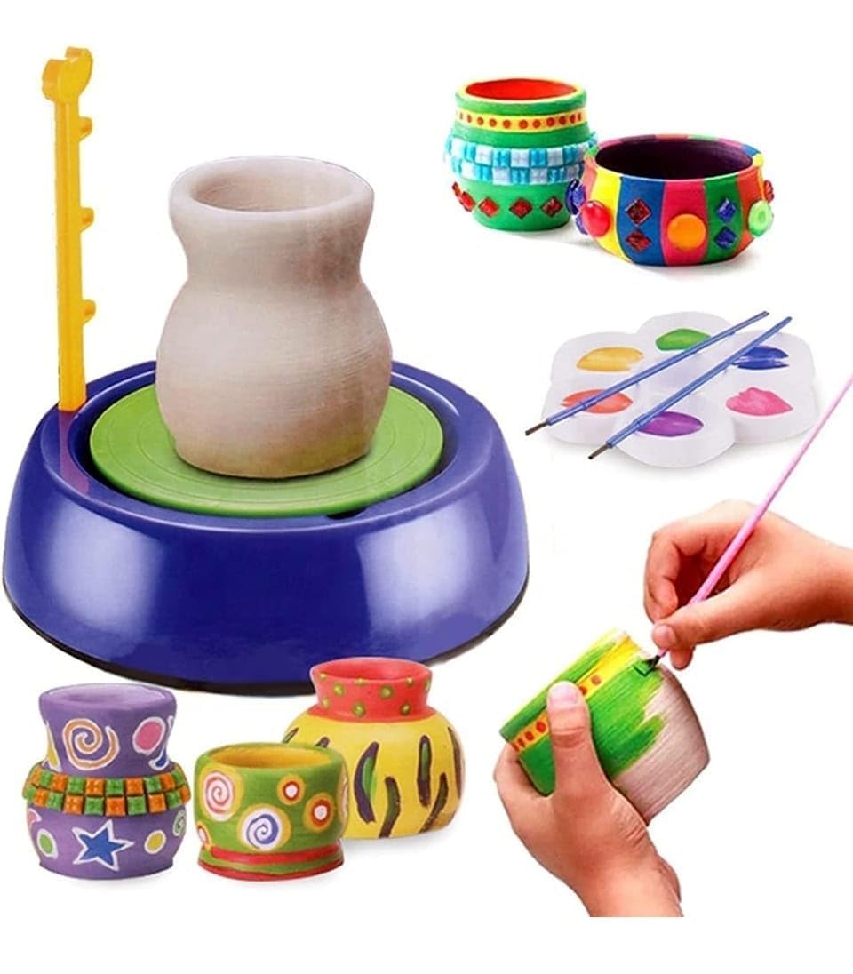 See full amazon price history chart for Blinkids Toys Pottery Wheel Kit Battery Operated Pottery Wheel for Beginners with Clay Sculpting Clay & Tools Arts & Crafts for Boys and Girls Age 5-12 yrs+. Best for Birthday Surpirises Gifts Blinkids Toys Pottery Wheel Kit Battery Operated Pottery Wheel for Beginners with Clay Sculpting Clay & Tools Arts & Crafts for Boys and Girls Age 5-12 yrs+. Best for Birthday Surpirises Gifts (B0D2NPRZLB) Amazon Price History, Amazon Price Tracker