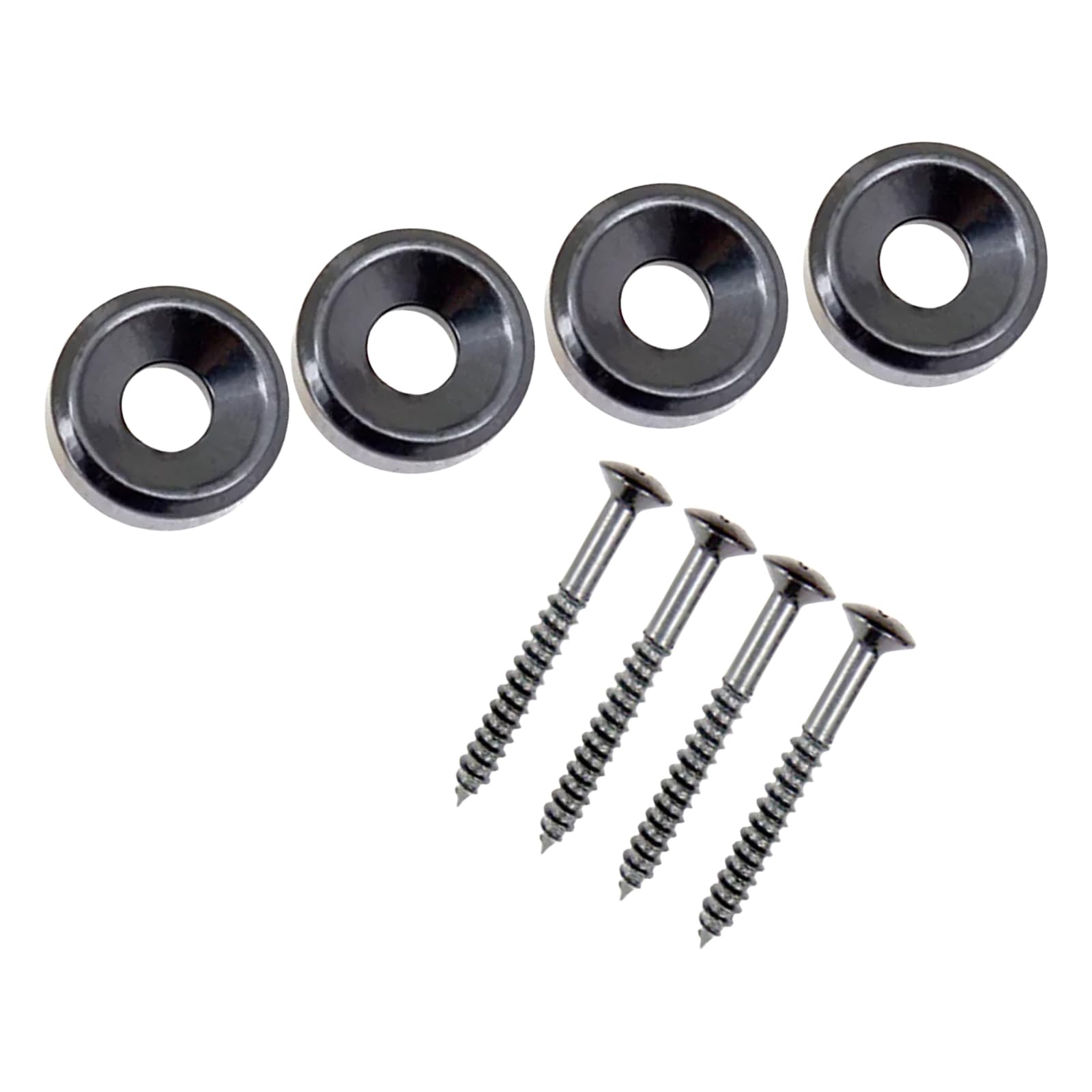 4 Pcs Guitar Neck Joint Bushings and Bolt-On Ferrule Guitar Body Neck Fixed Mounting Screw Ferrule Screw Easy Bush