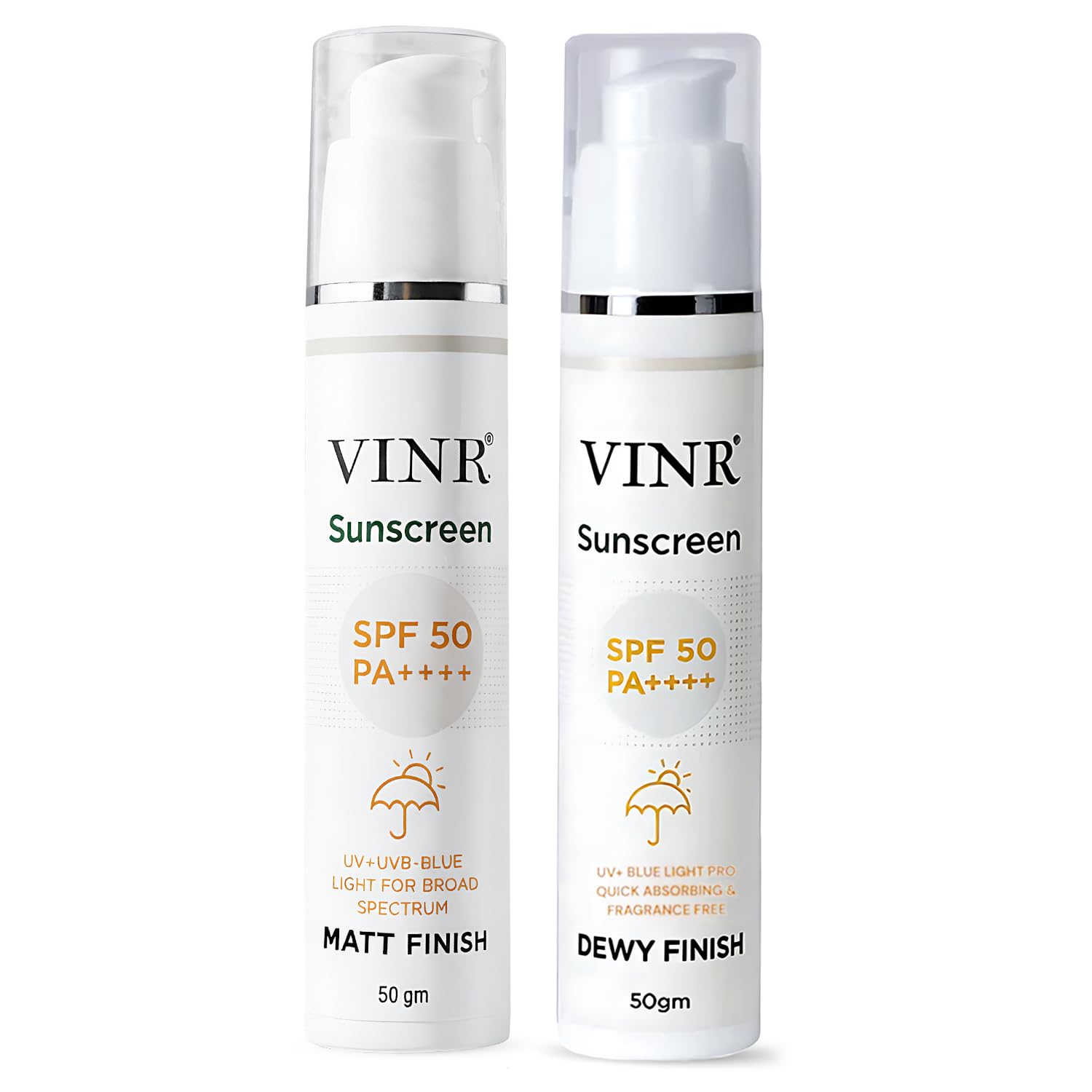 VINR Dual Sunscreen for Oil-Balance Matt + Snail Mucin Dewy SPF 50 PA++++ | Broad Spectrum UVA UVB Protection | Lightweight, Non-Sticky & No White Cast | Daily Sunscreen for Men & Women – 50gx2-picture-28