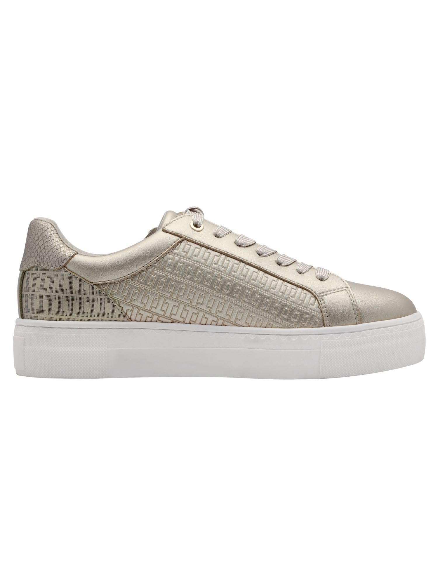 Tamaris Schnürer Damen Vegan Sportlich metallic – Bild 3