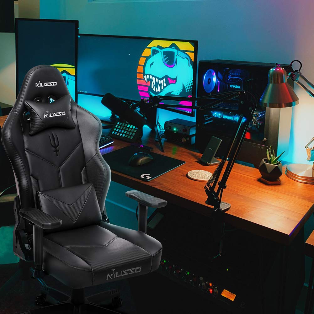 Buy Musso Gaming Chair with Panther Embroidery, Heavy Duty Adjustable