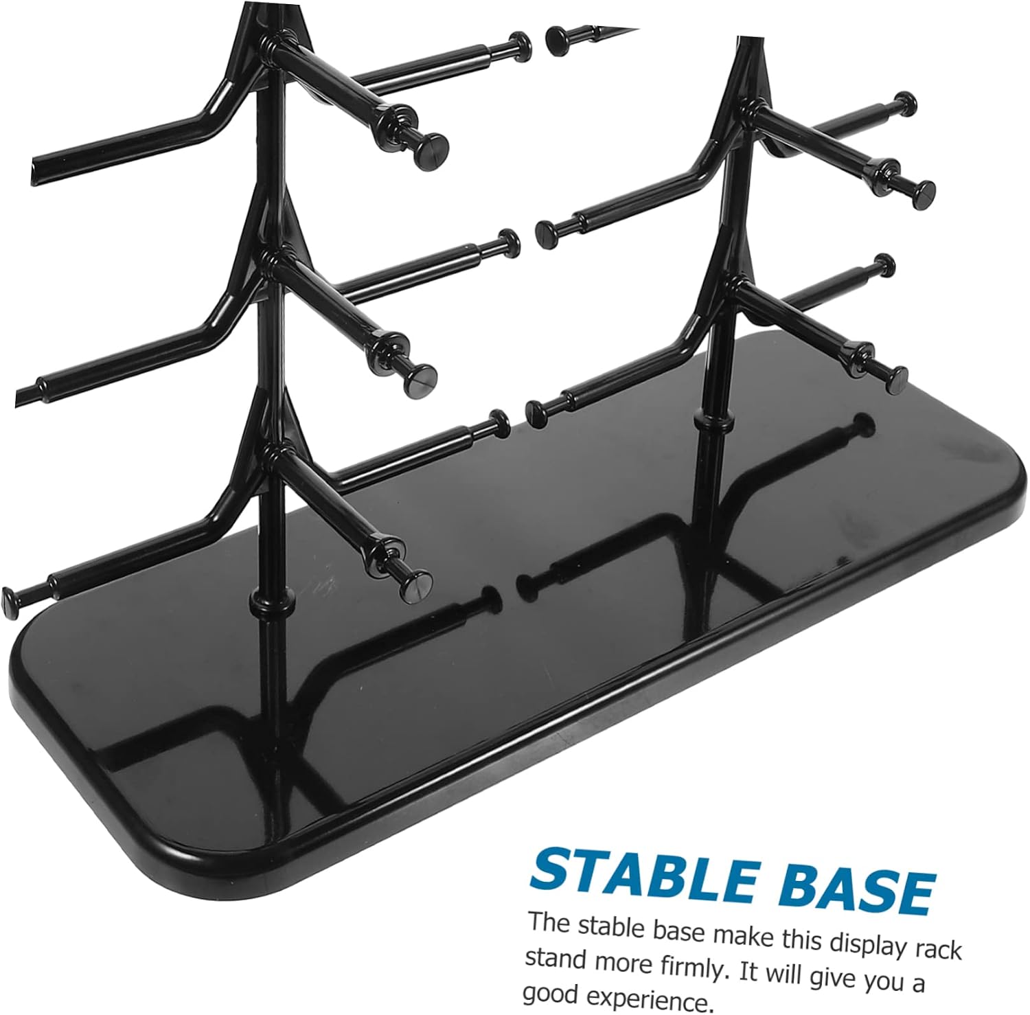 Cabilock Sunglasses Display Stand Sunglass Display Stand Frame Glasses Holder Office Desk Teenager Sunglasses Slot Glasses Storage Rack Black Abs