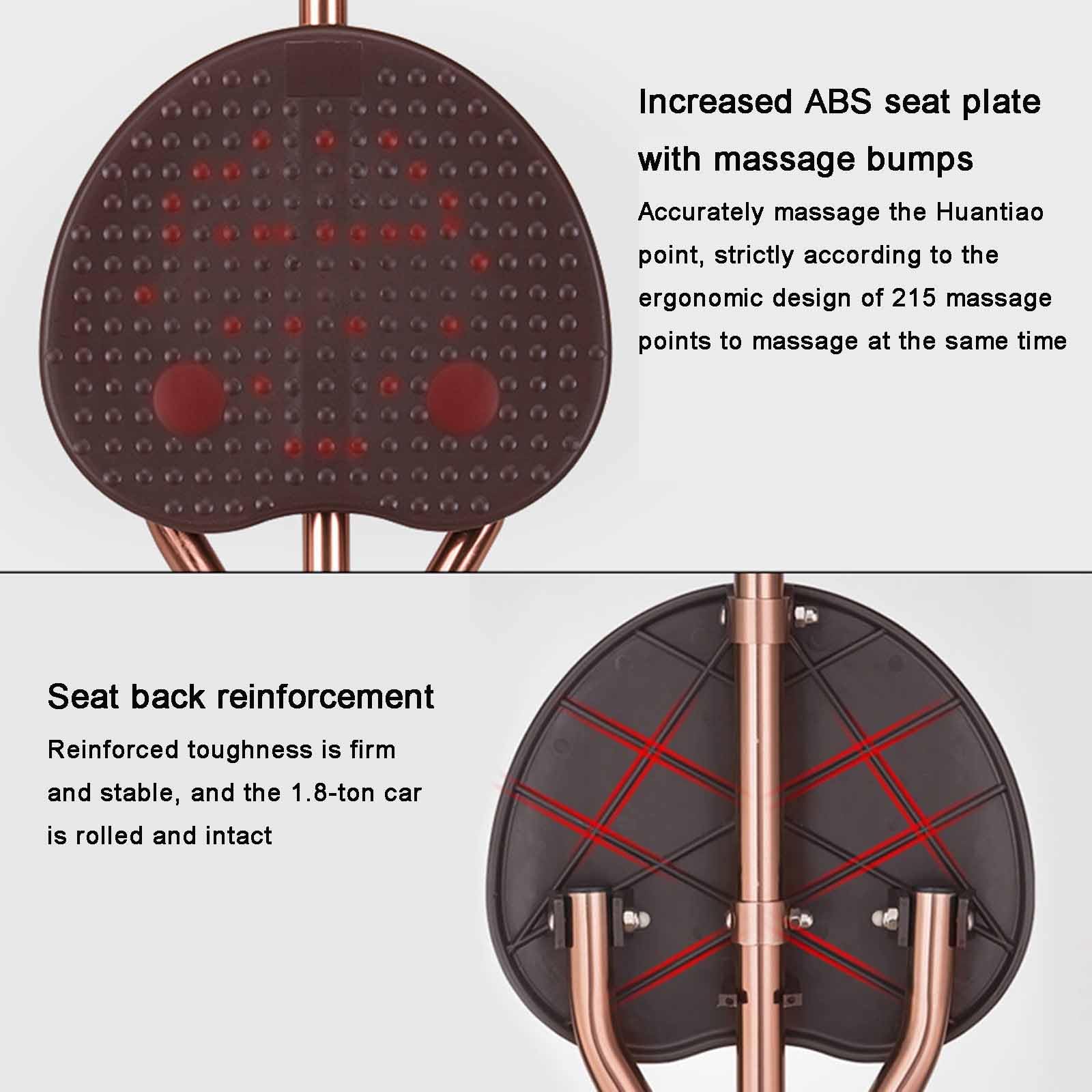 Silla de bastón para Adultos, Taburete Plegable Ajustable para Caminar, bastón con Asiento, Asiento de bastón de 3 Patas con luz LED, para Personas Mayores, Adultos (marrón B)