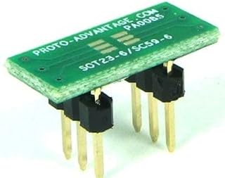 Proto-Advantage PA0085 SOT23-6/SC59-6 auf DIP-6 SMT-Adapter (0,95 mm Pitch) 3 Stück