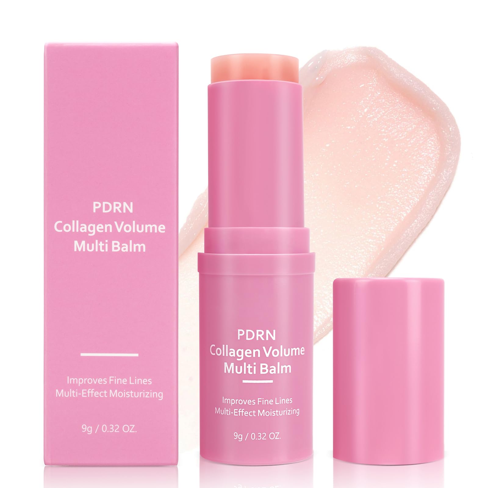 PDRN Pink Collagen Volume Multi Balm, Fem Plump Repair Hydrating Stick