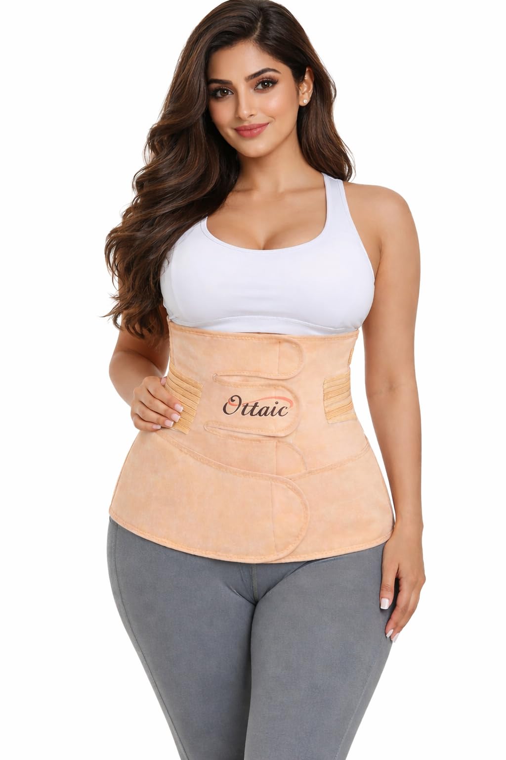 Ottaic 3-in-1 Postpartum Belt After Delivery | Abdominal Belt After Delivery for Tummy & Back Support | Maternity Belt After Delivery C Section for Faster Recovery – Adjustable Universal Size