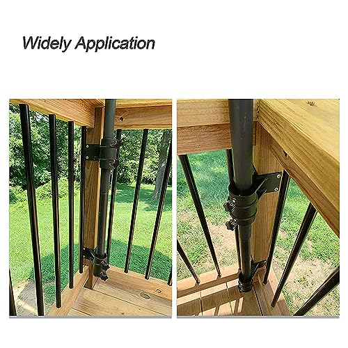 Braçadeira para Guarda-chuva, Suporte de Guarda-chuva 2 Peças Resistente a Intempéries para Varandas