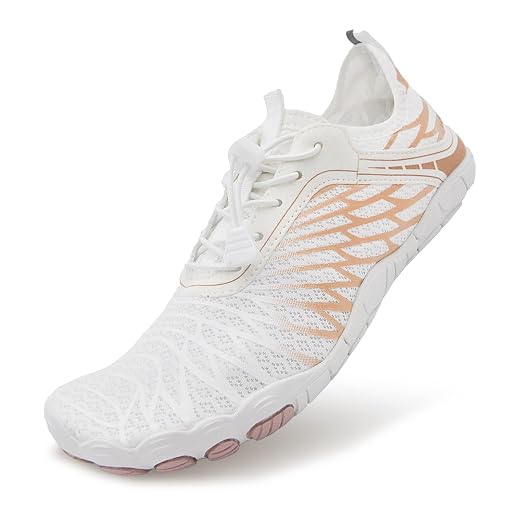 DOTH Barefoot Shoes for Women Men, Hiking Footwear Barefoot Shoes Pro Wide Toe Box, Breathable Non-Slip Water Shoes