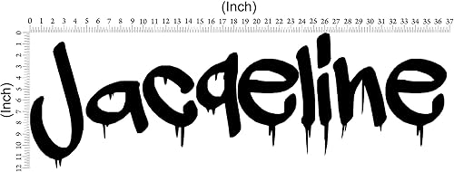 Miniatura 5 de VWAQ Calcomanía de pared personalizada con nombre de graffiti  Adhesivo decorativo de vinilo personalizado para niños, gráfico de hip hop, CSGN5 (8