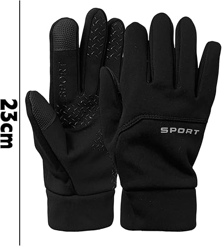 Miniatura 2 de Guantes de invierno para hombres y mujeres, guantes de ciclismo resistentes al viento para clima frío para hombres, guantes de correr al aire libre