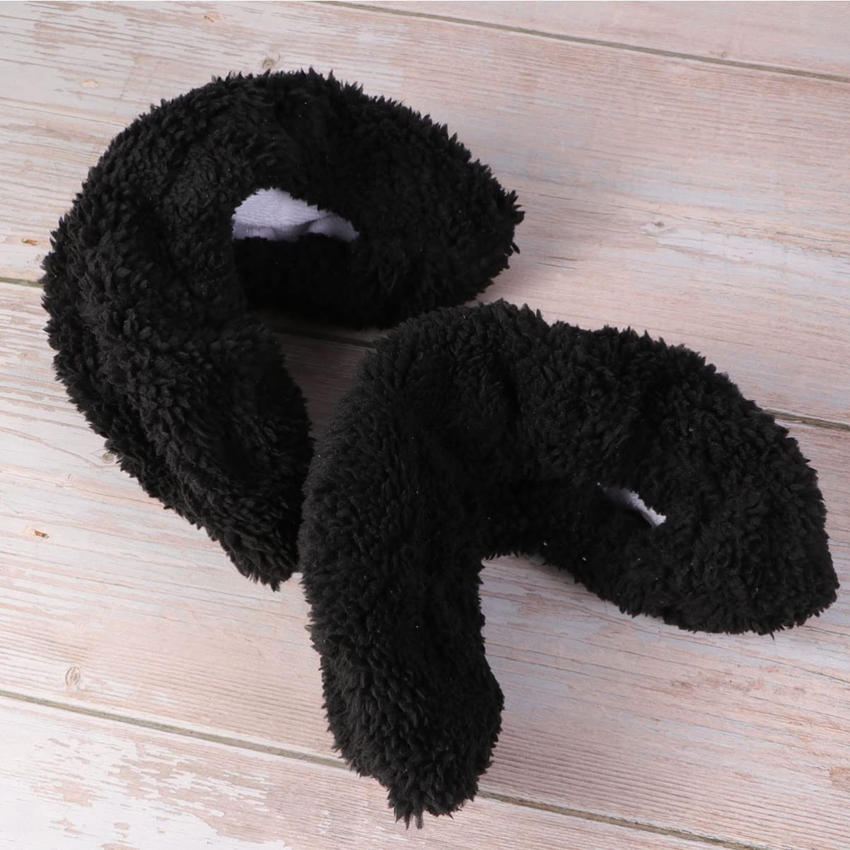BESPORTBLE 6paires Couvre-Lames Élastiques pour Garçon Fille Protection Absorbante pour Patins à Glace Et Hockey Noir