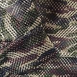 Ronit Textile King Mesh Jersey Camouflage Print 58'-60' (by The Yard) 100% Polyester Sportswear-Activewear, lundry Bags. 1 Yard.