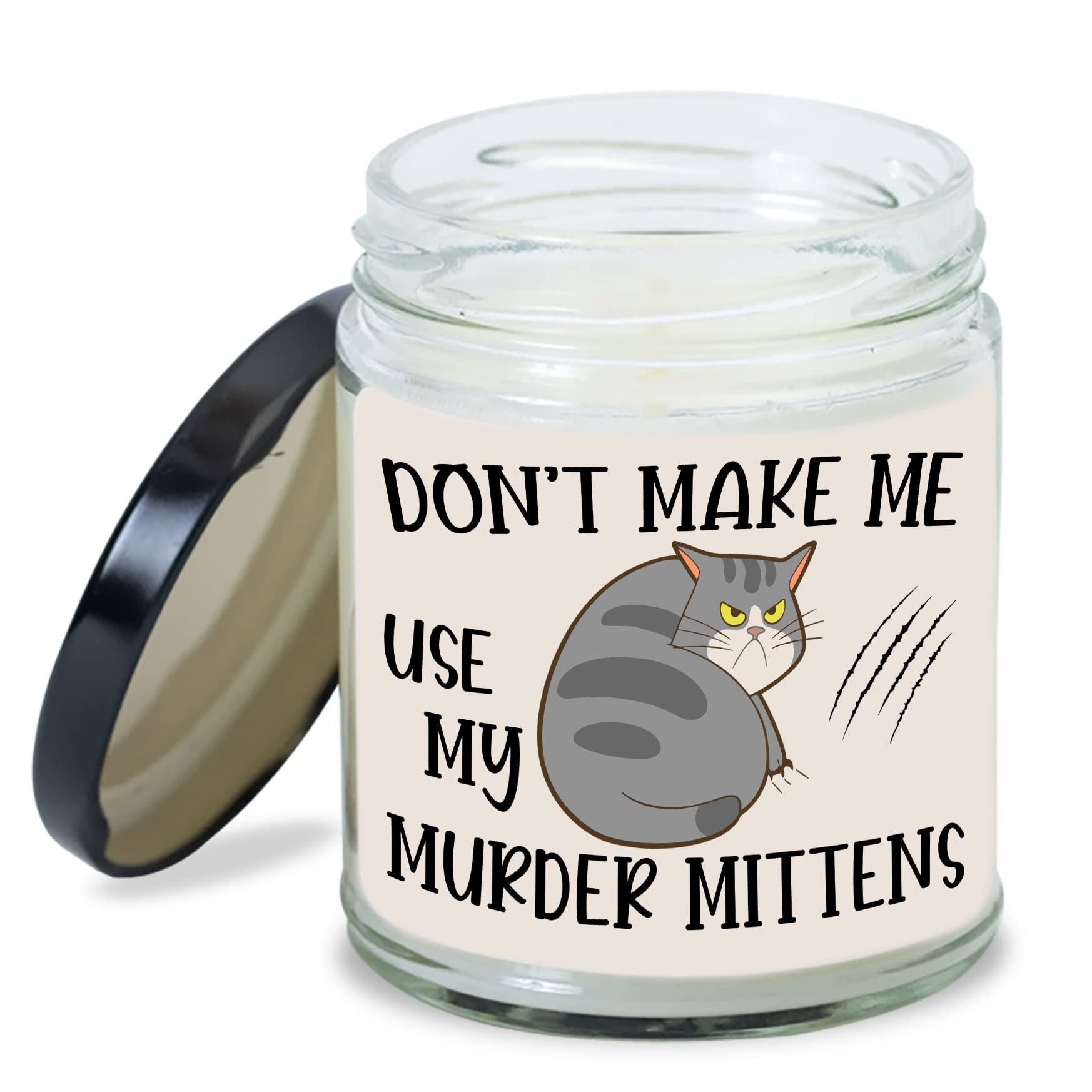 MEDROC Veterinary Candle Don't Make Me Use Murder Mittens Thank You Gift for Vet Coworker, Birthday Christmas Gift for Vet Tech Assistant Student Veterinarian, Vet Tech Week Home Decoration