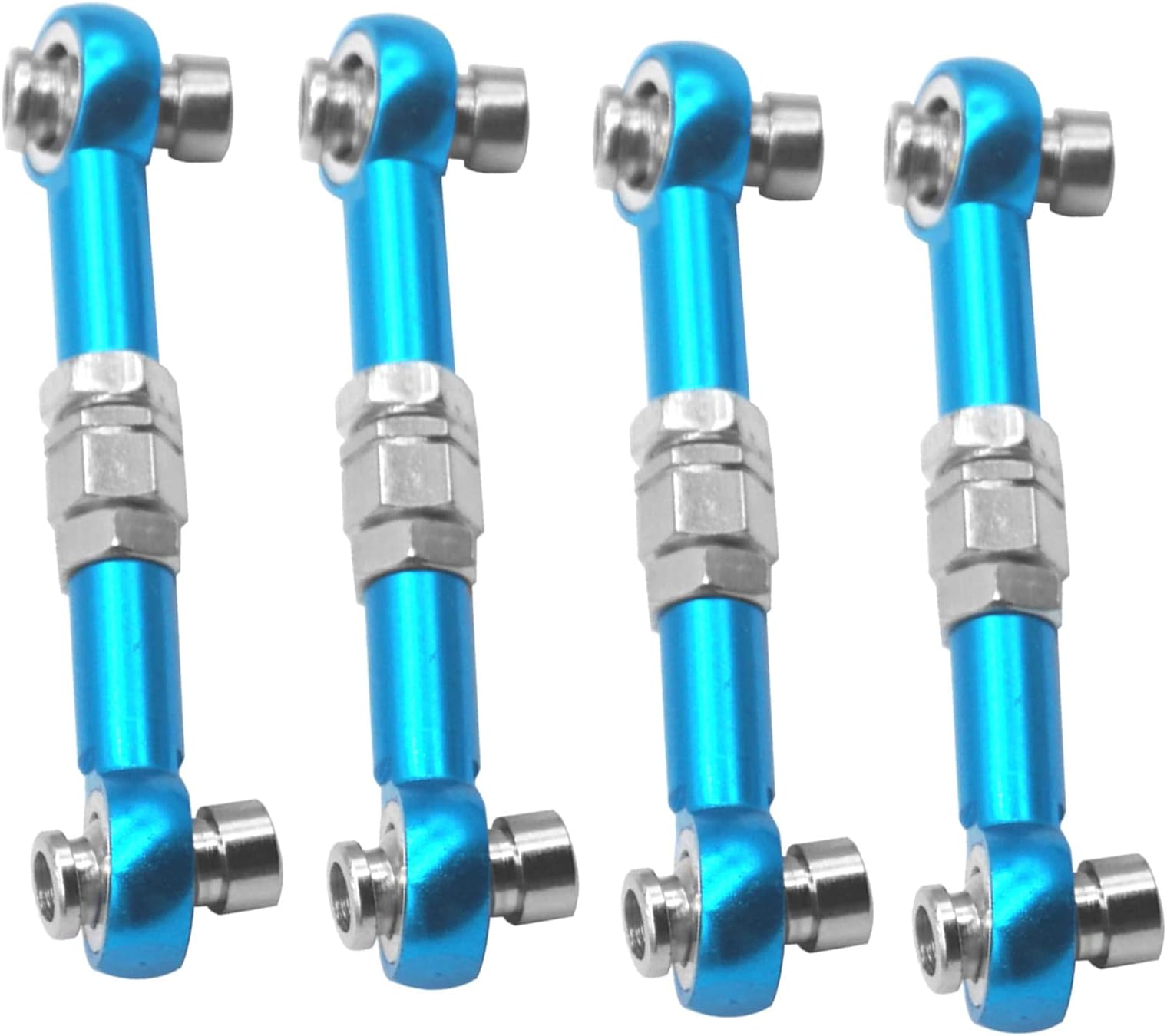 4Pcs ShareGoo RC Aluminum Linkages Steering Servo Rod Turnbuckle 102017 Compatible with Himoto RedCat Racing 1/10 On-Road RC Car