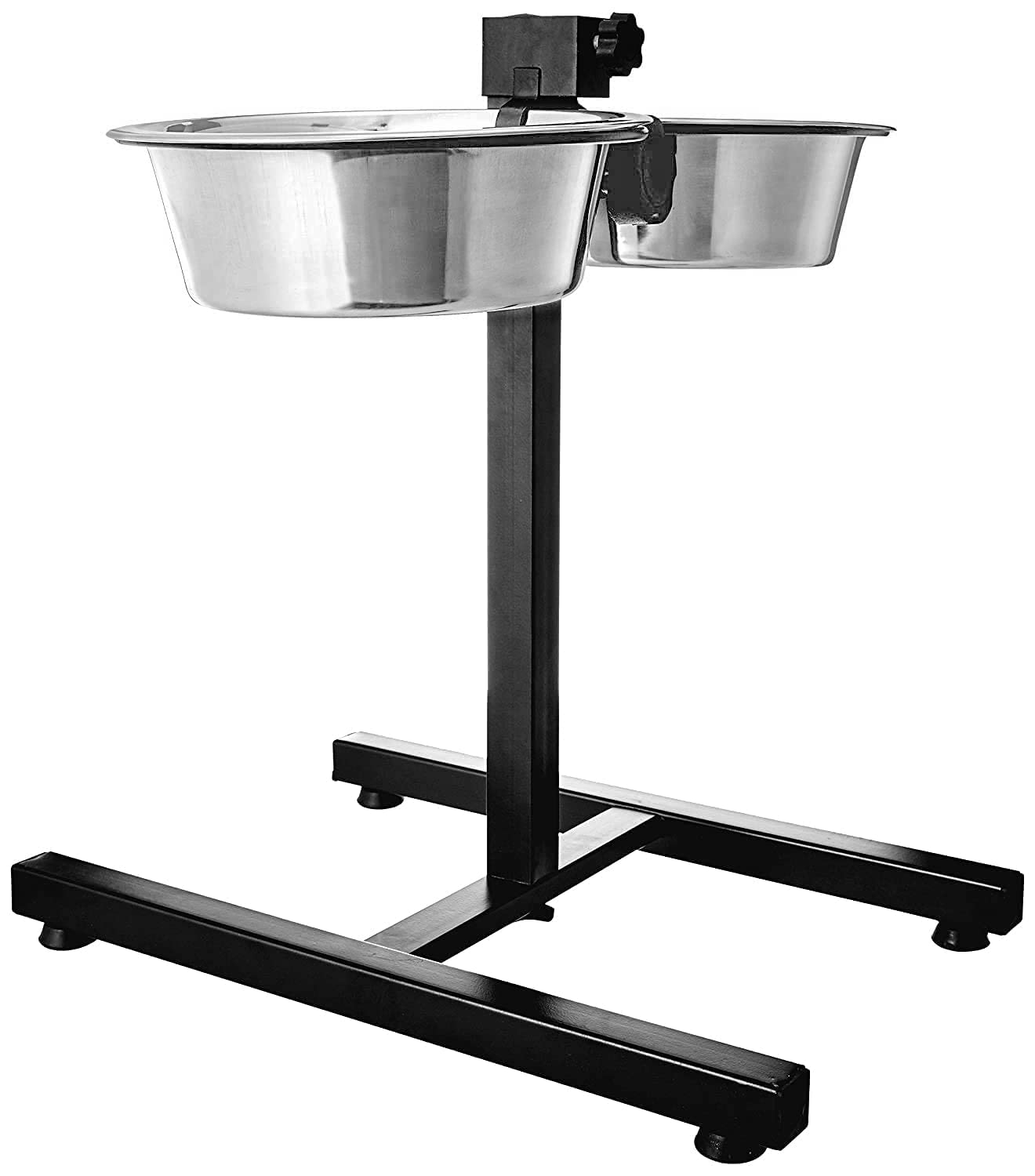Fondle Adjustable Pet Feeder Raised Dog Food Bowl, Water Bowls, Dog Feeding Station H-Base Double Bowl Stand Two Stainless Steel Removable Bowls 2 X 1600 ML (B0BZJPGX3W) Amazon Price History, Amazon Price Tracker
