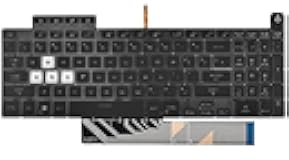 Replacement Backlit Keyboard for ASUS TUF A15 F15 FA507 FX507 FX507R A17 FA707 F17 FX707 & TUF Dash F15 FX517 Series Laptop with Per-Key RGB Colorful Keyboard US Layout