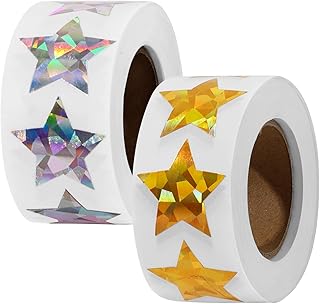 ごほうびシール 1000枚入り 星 シール キラキラ トイレトレーニング シール キラキラシール ゴールド シルバー 2巻