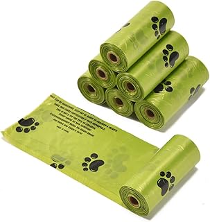 SGERUFZ 6 Rollen à 90 Pcs Hundekotbeutel Biologisch abbaubar aus Maisstärke Wasserdicht reißfest extra groß Dog Poo Bags product image