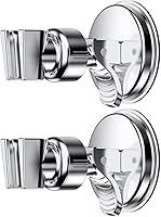 Vista 2 de OUO Soporte de cabezal de ducha ajustable, soporte de cabezal de ducha de mano con ventosa para baño, cabezal de ducha de mano extraíble y soporte