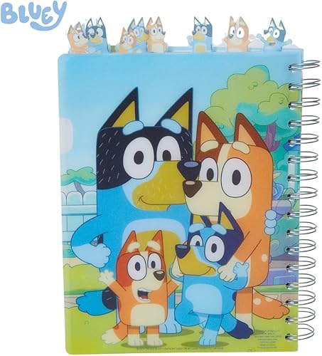 Miniatura 176 de Innovative Designs Disney Stitch - Cuaderno con pestañas Ohana, encuadernado en espiral, 144 páginas con rayas, 8 x 7 pulgadas, color azul