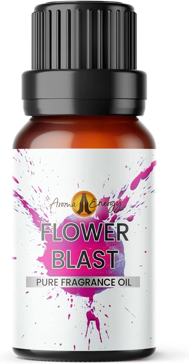 Flower Blast Fragrance Oil 10ml - for Aromatherapy Wax Melt, Reed Diffuser, Candle Making, Home Made Soap, Bath Bomb, Potpourri, Slime, Oil Burner