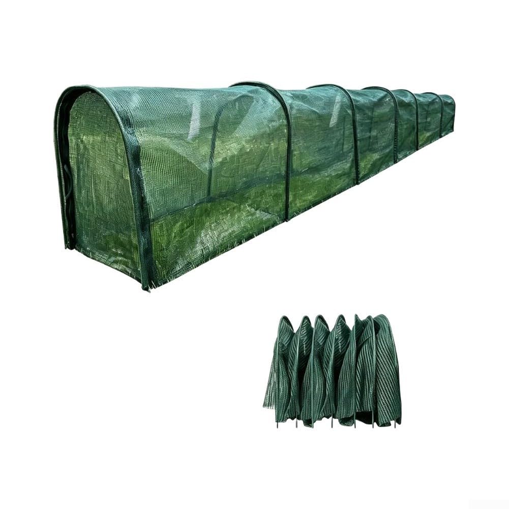 Faltbarer Hühnertunnel mit für reißverschluss Tür Outdoor Faltbarer(610cm)