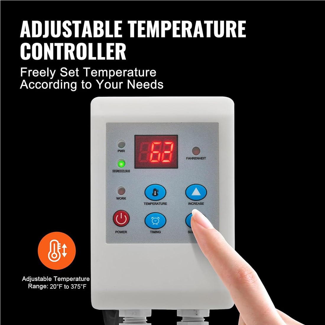Couverture Chauffante Professionnelle pour IBC 55/275 Gallons - 2 300 W/4 000 W, Ip67 - Chauffage Rapide Et Thermostat Réglable - 20 °f à 375 °f - Veste Chauffante pour IBC,275Gallons/1000l